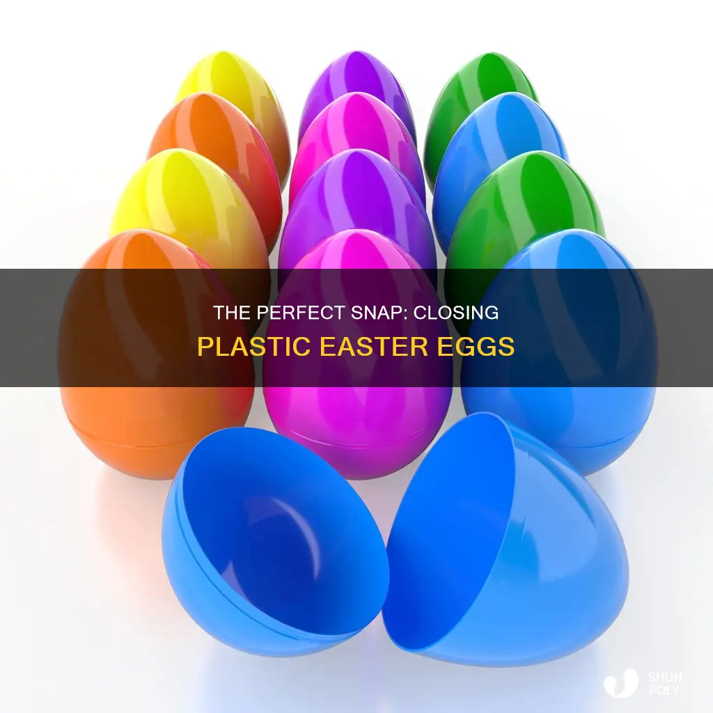how to close plastic easter eggs