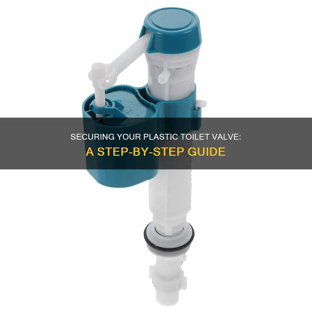 how to close plastic toilet valve