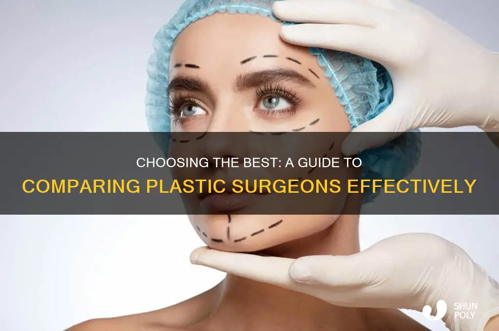 how to cmpare plastic surgeons
