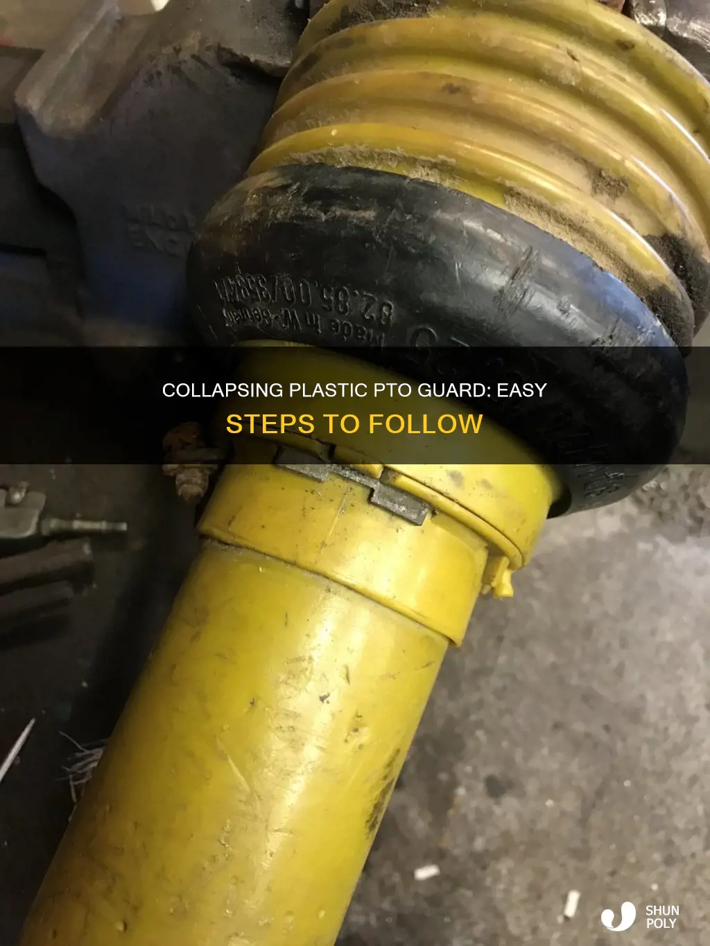 how to collape plastic pto guard