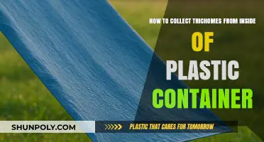Harvesting Trichomes: Collecting from Plastic Containers