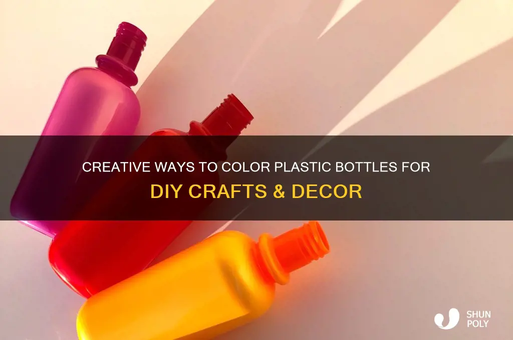 how to color a plastic bottle