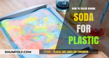Coloring Baking Soda: Plastic Art Made Easy