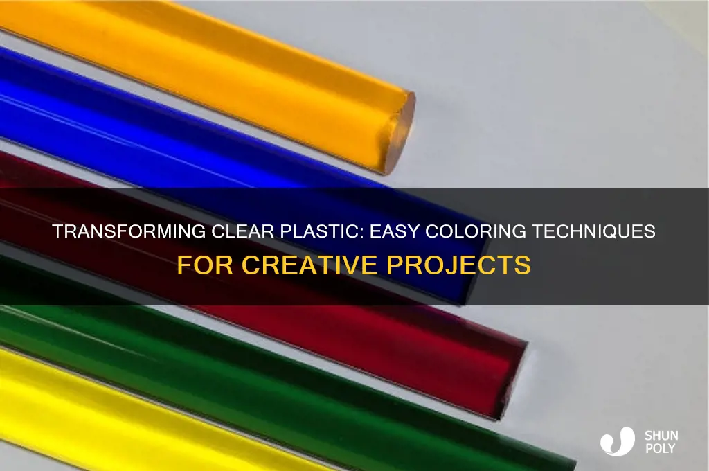 how to color clear plastic