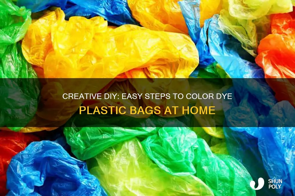 how to color dye plastic bags