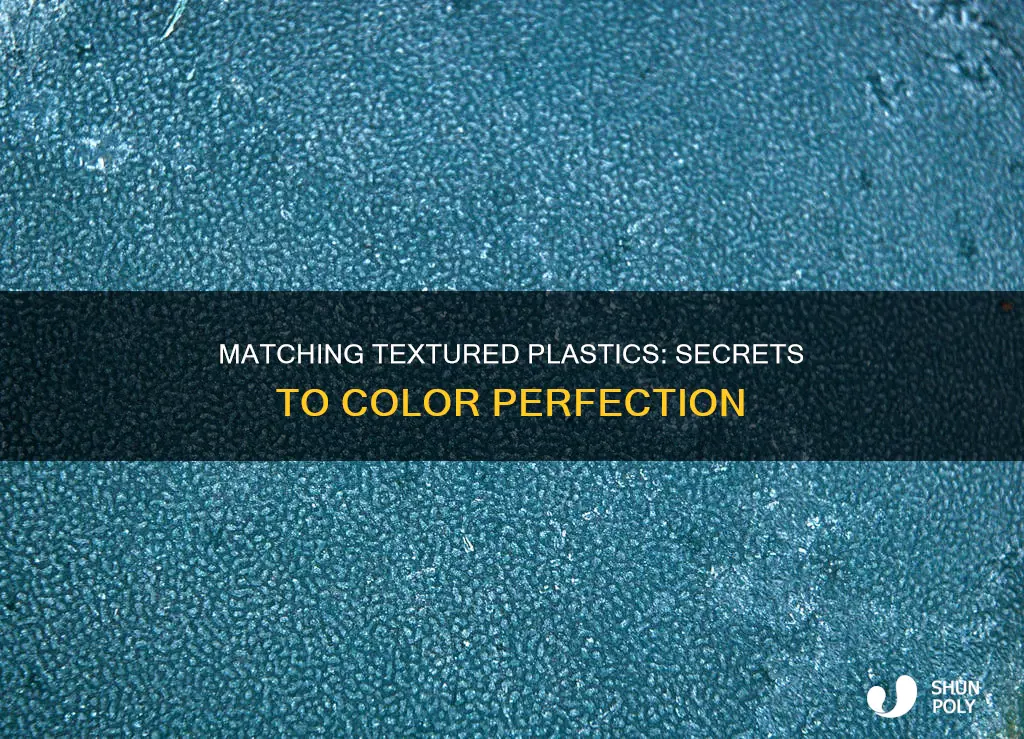 how to color match textured plastic