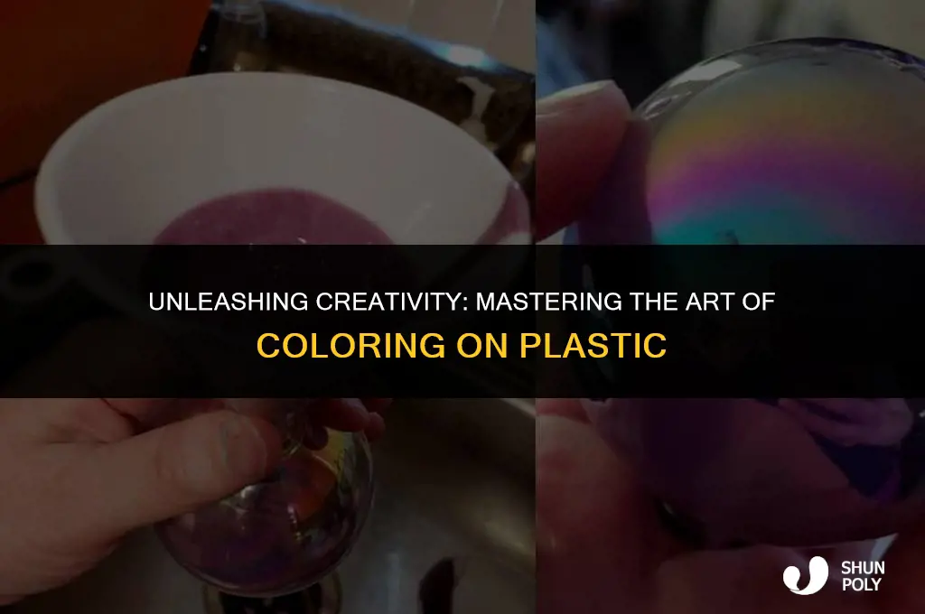 how to color on plastic
