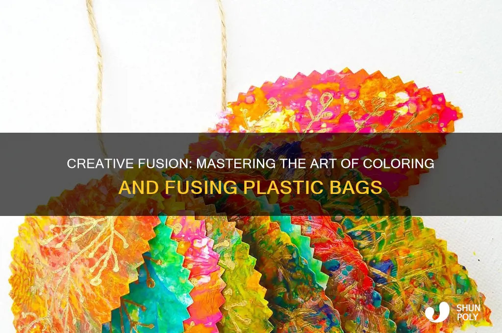 how to color plastic bags fuse