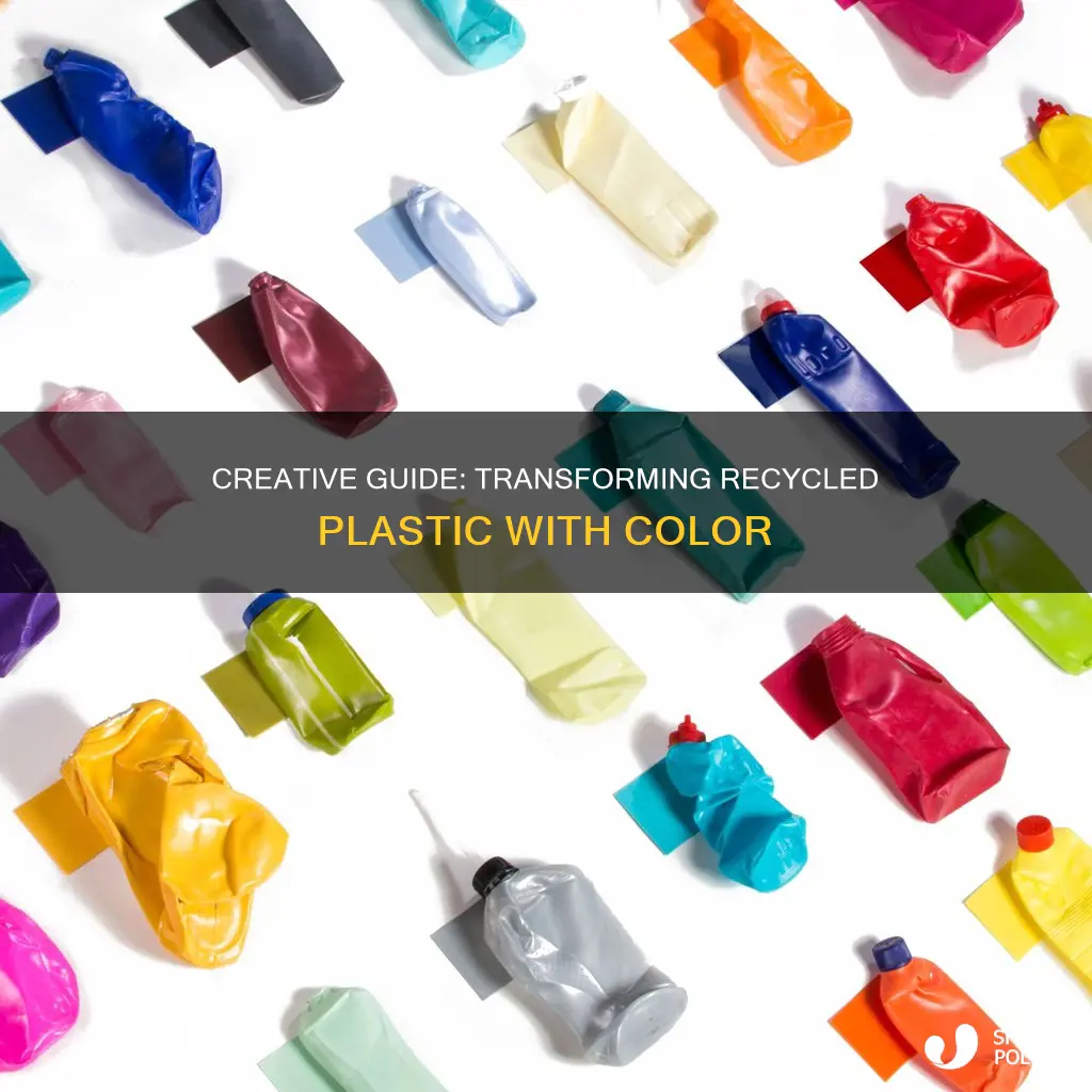 how to color recycled plastic