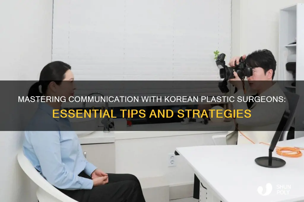 how to communicate with plastic surgeons in korea
