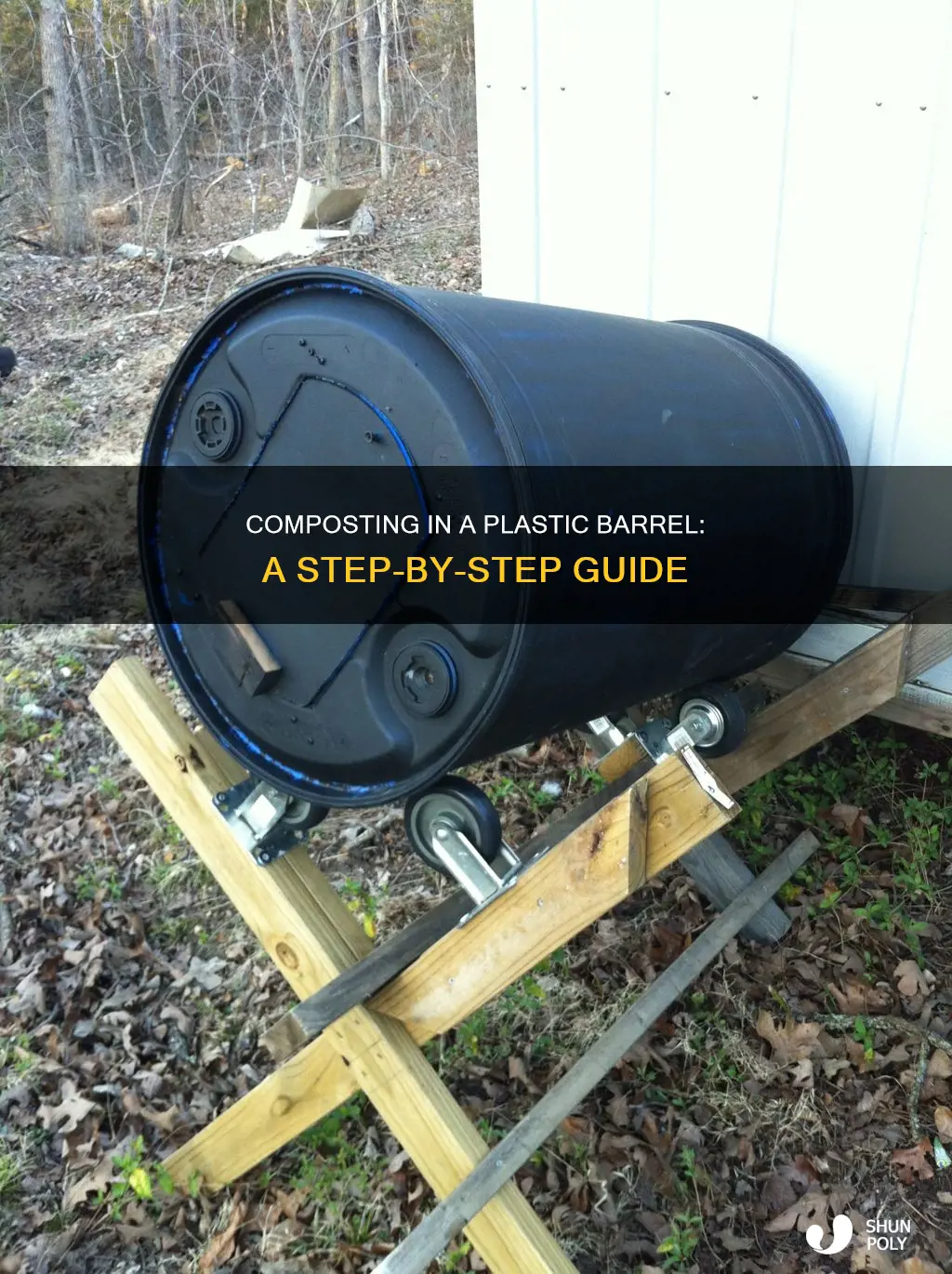 how to compost in a plastic barrel