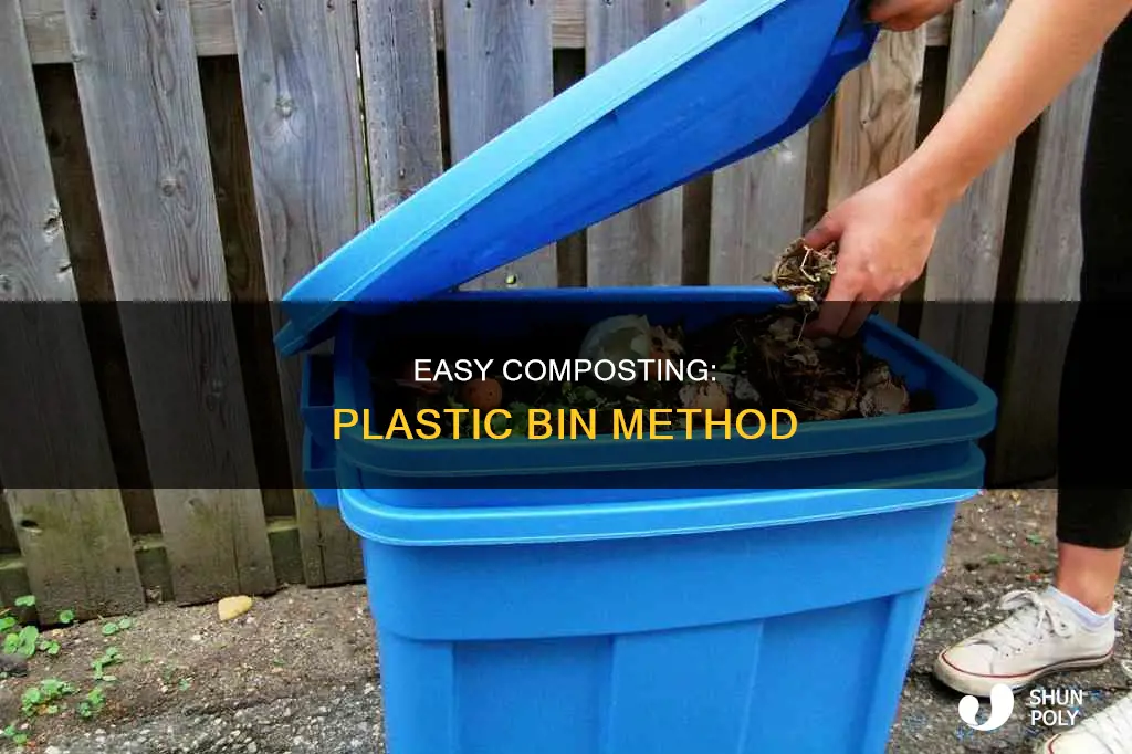 how to compost in a plastic bin