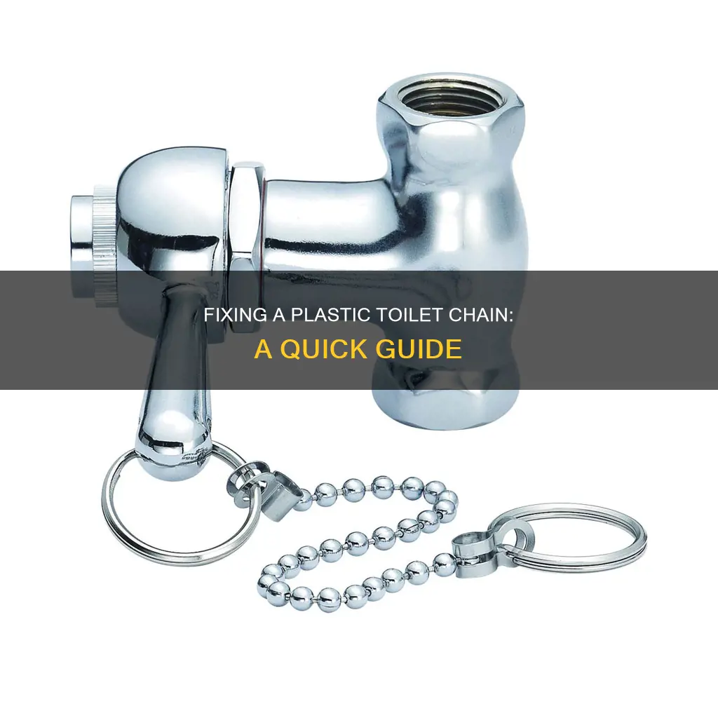 how to connect a plastic toilet chain