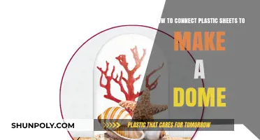 DIY Dome Construction: Connecting Plastic Sheets for a Perfect Structure
