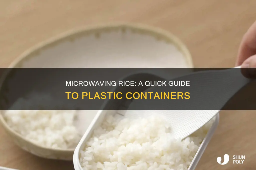 how to cook rice in microwave plastic container
