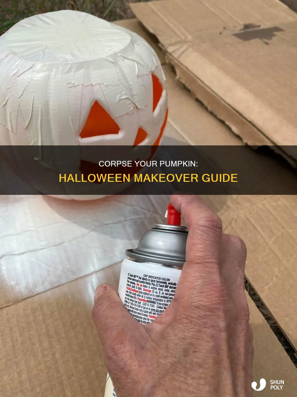 how to corpse a plastic pumpkin