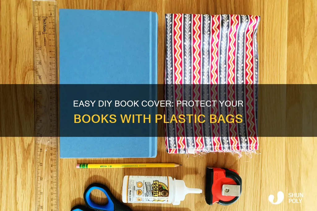how to cover a book with a plastic bag