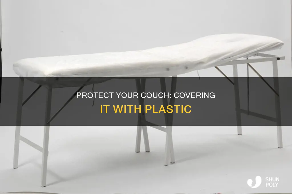 how to cover a couch with plastic