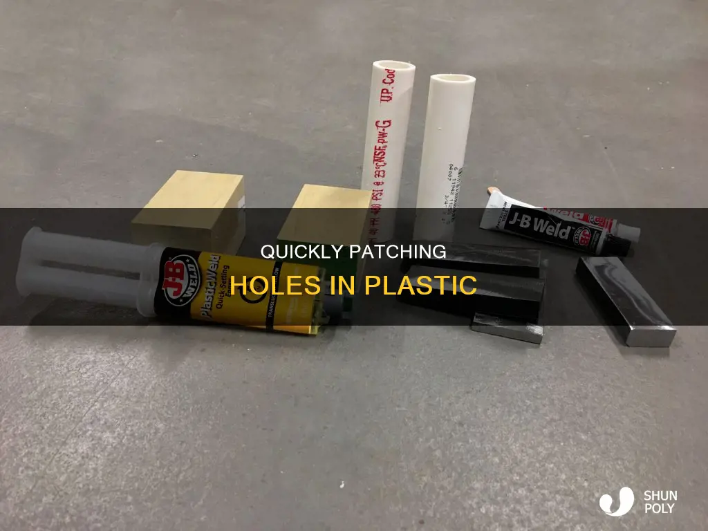 how to cover a hole in plastic
