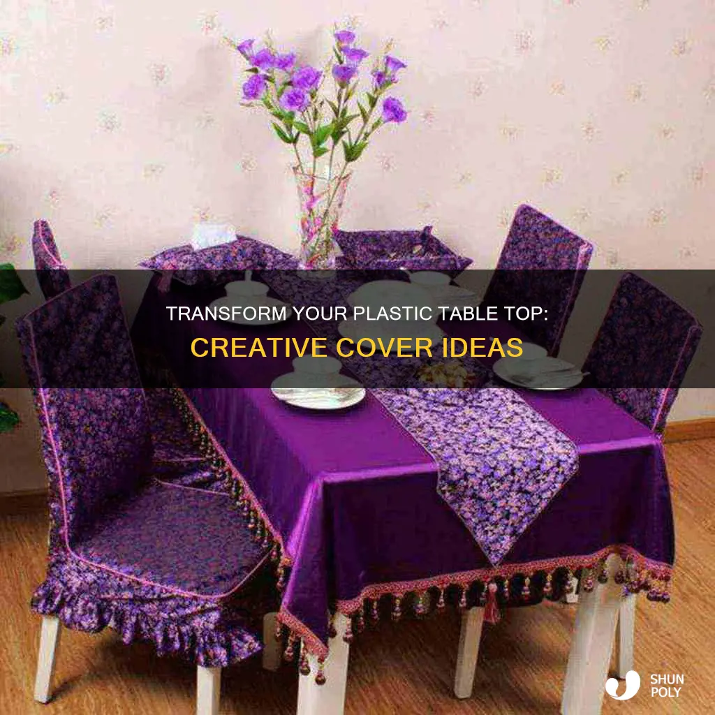 how to cover a plastic table top