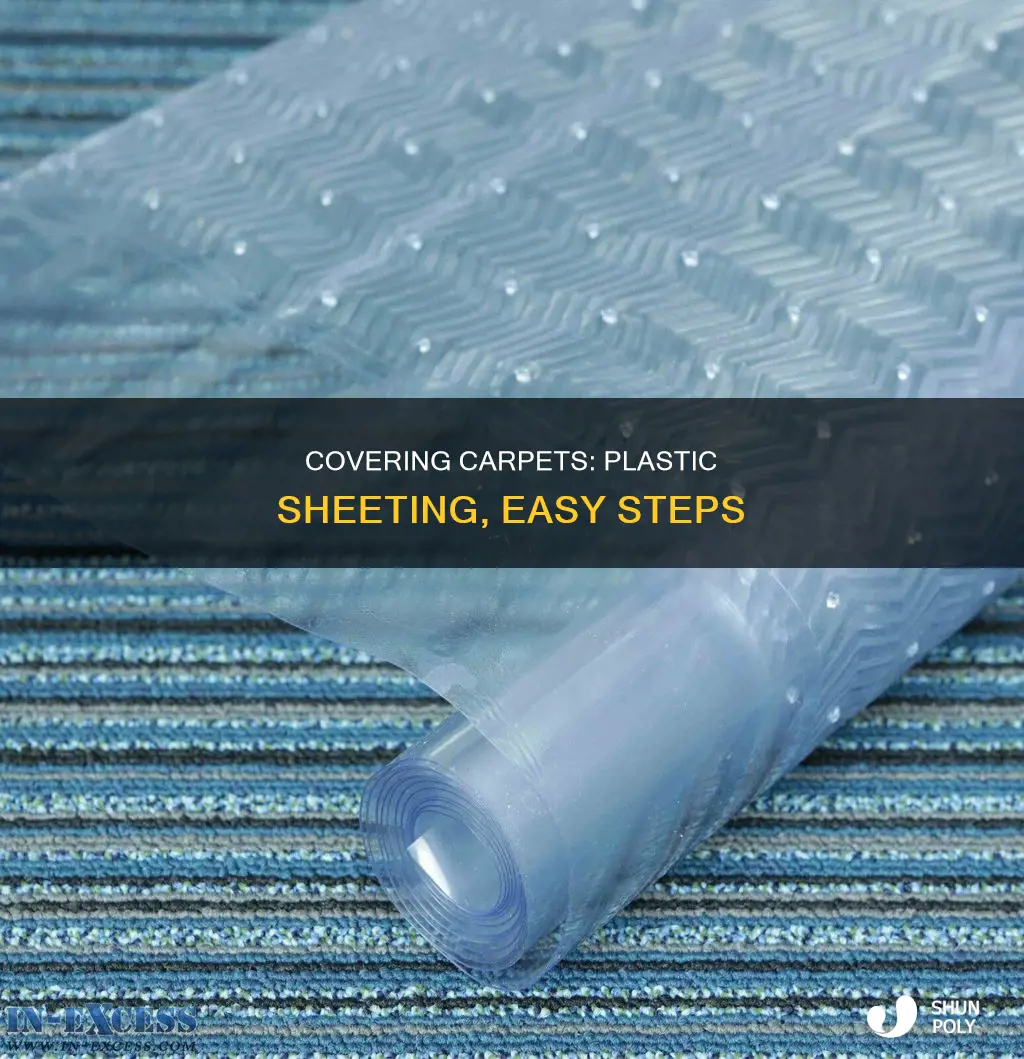 how to cover carpet with plastic