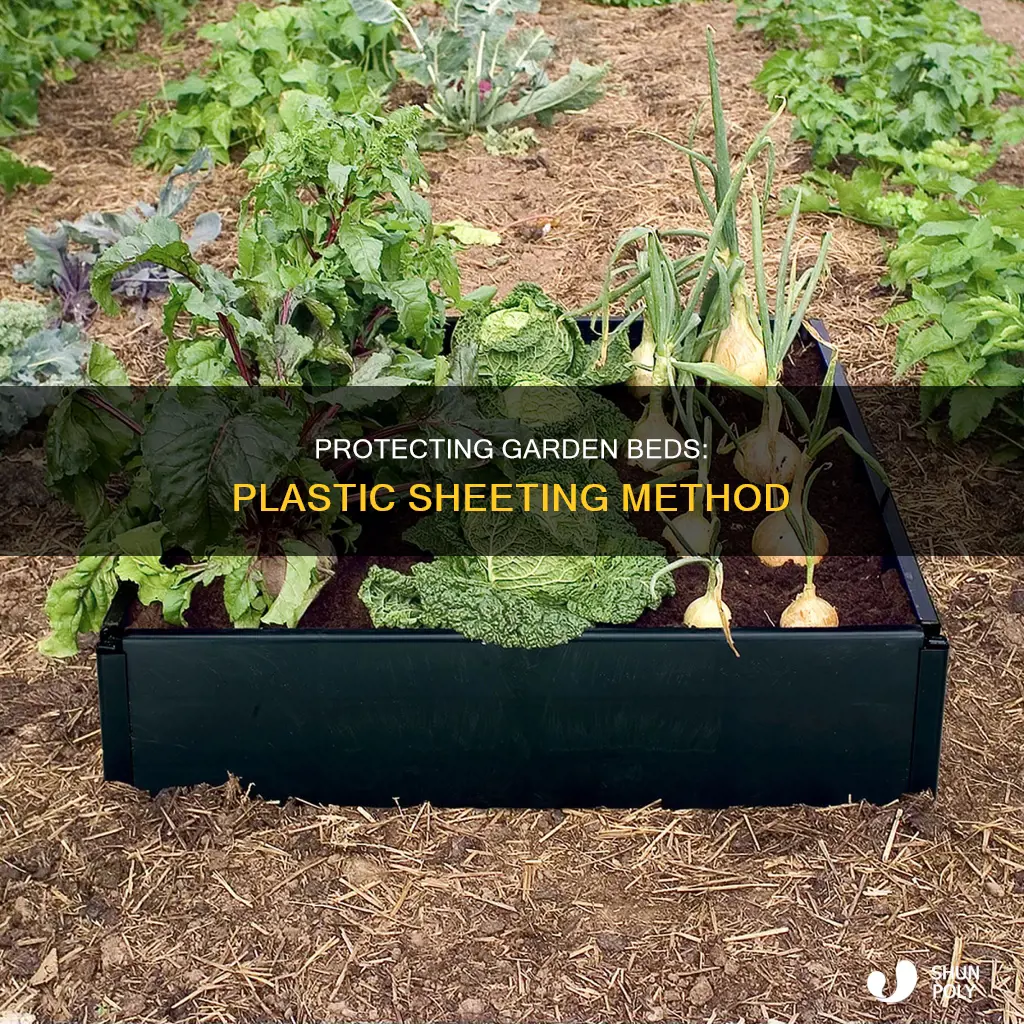 how to cover garden beds with plastic