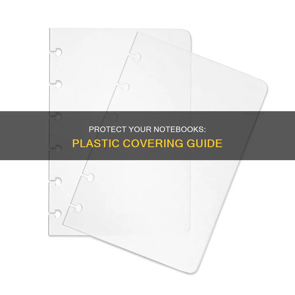 how to cover notebook with plastic