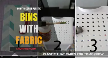 Covering Plastic Bins: Fabric-Wrapped Storage Makeover