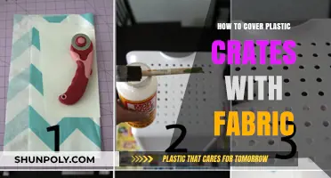 Transforming Plastic Crates: Fabric-Covered Bliss