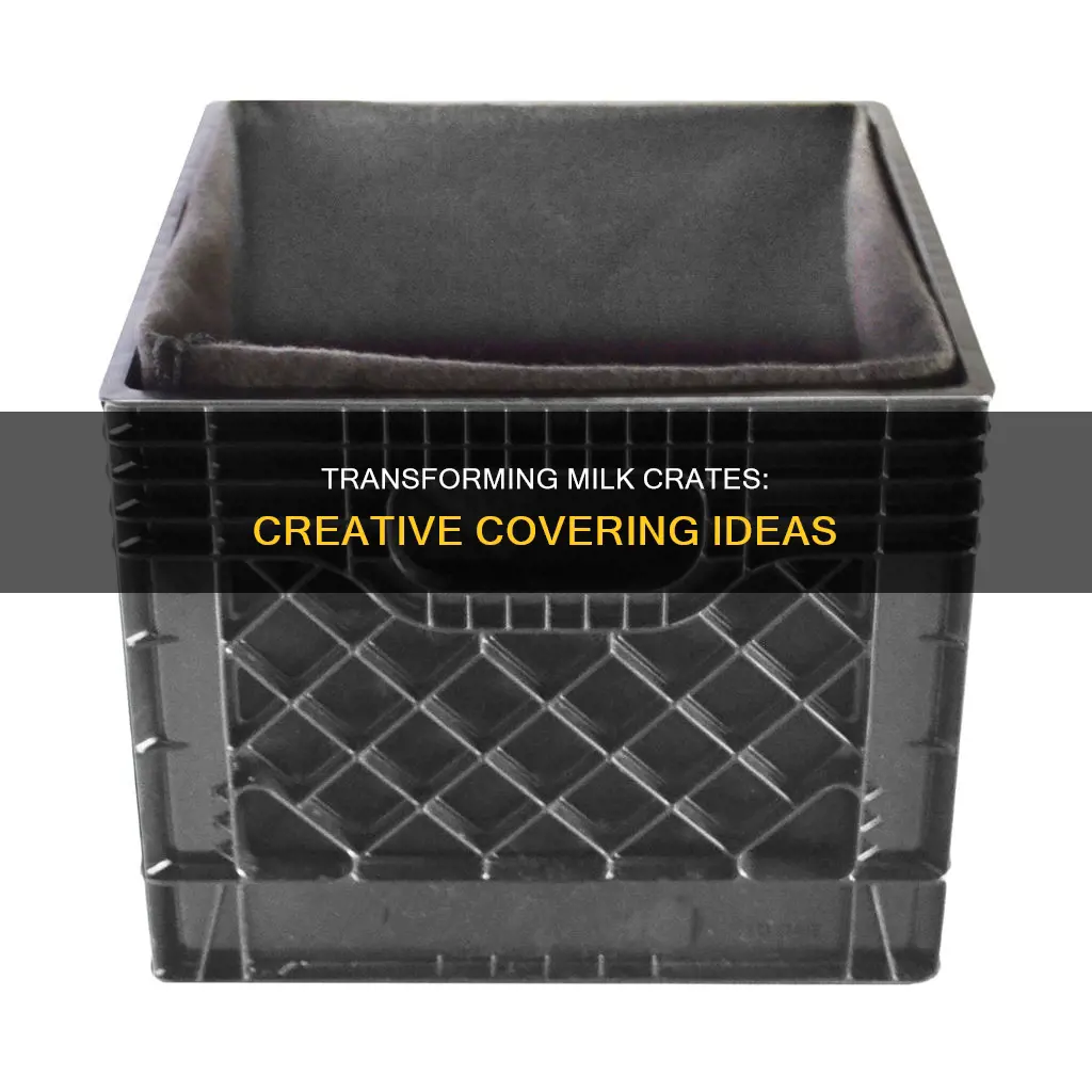 how to cover plastic milk crates