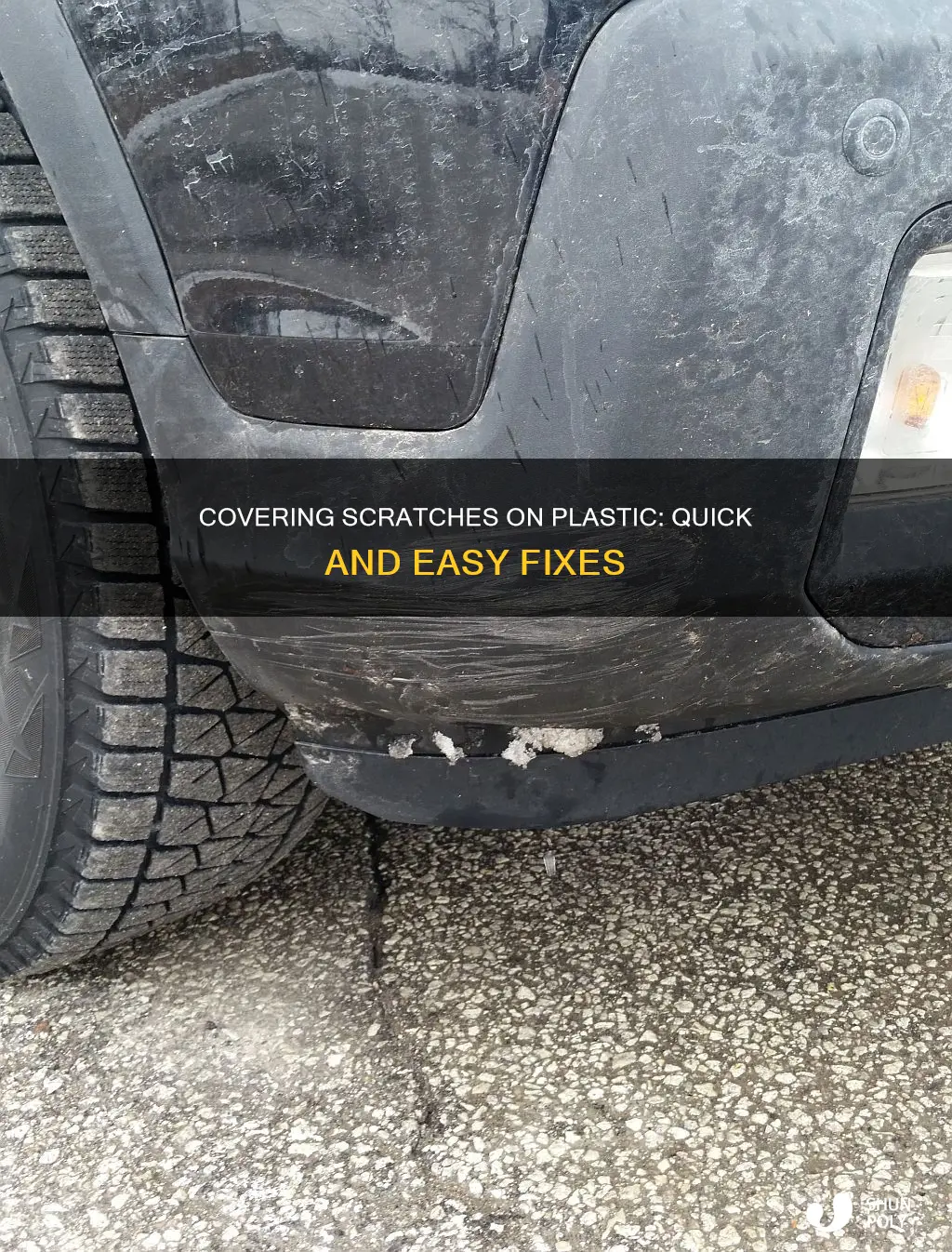 how to cover scratch on plastic