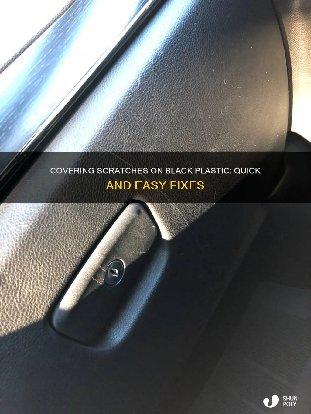 how to cover scrathes on black plastic