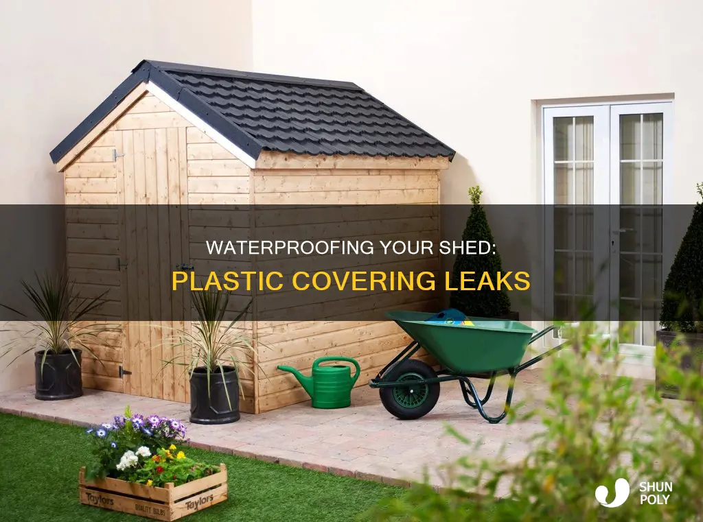 how to cover shed with plastic leaks