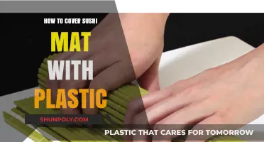 Covering Your Sushi Mat: Plastic Wrap Technique