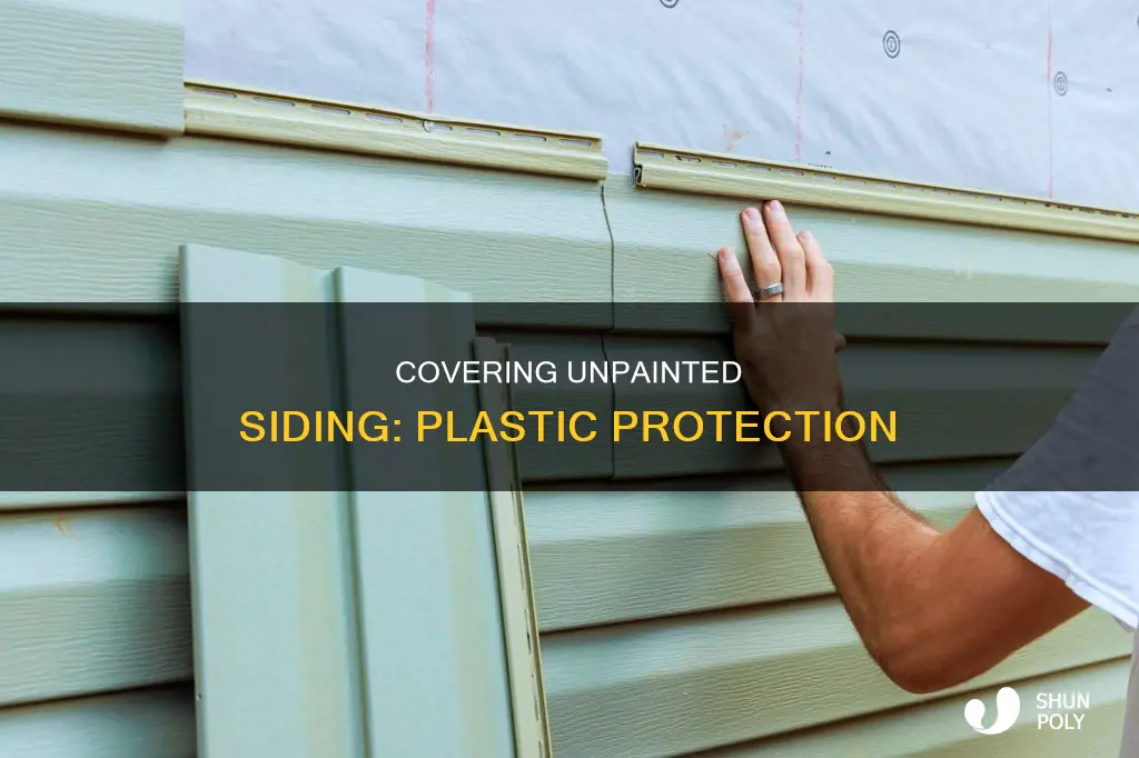 how to cover unpainted siding with plastic