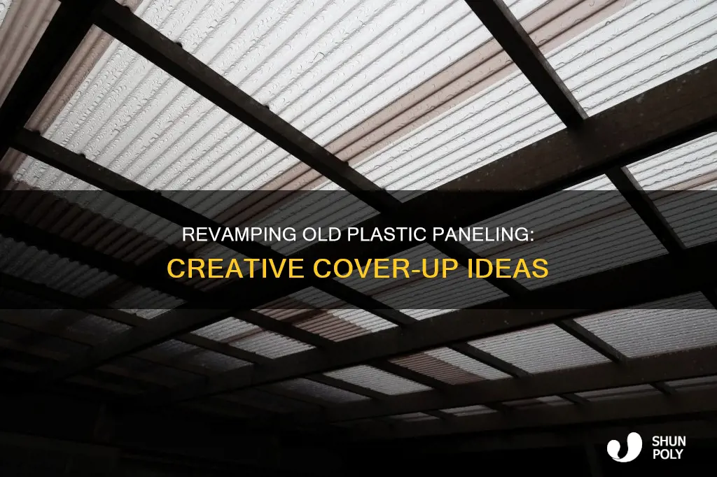 how to cover up old plastic paneling