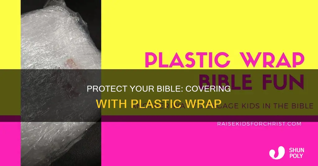 how to cover your bible with plastic