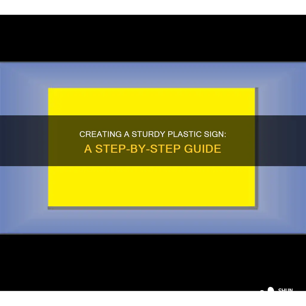 how to create a plastic sighn