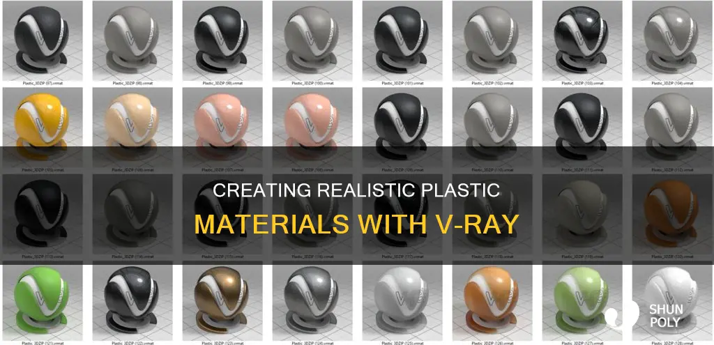 how to create plastic material in vray