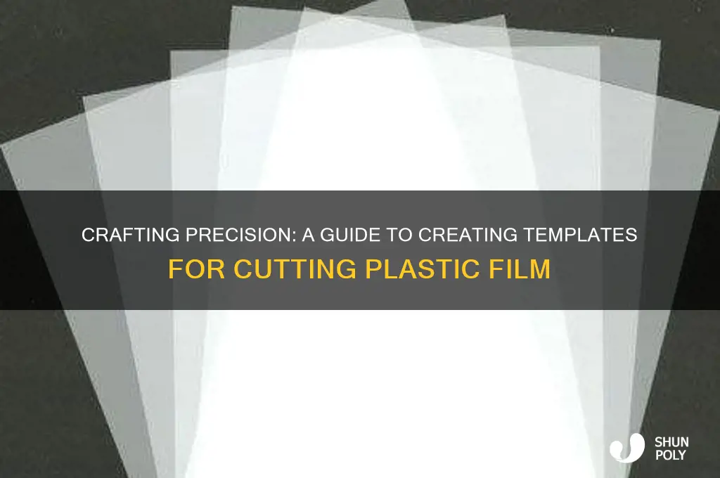 how to create template to cut plastic film