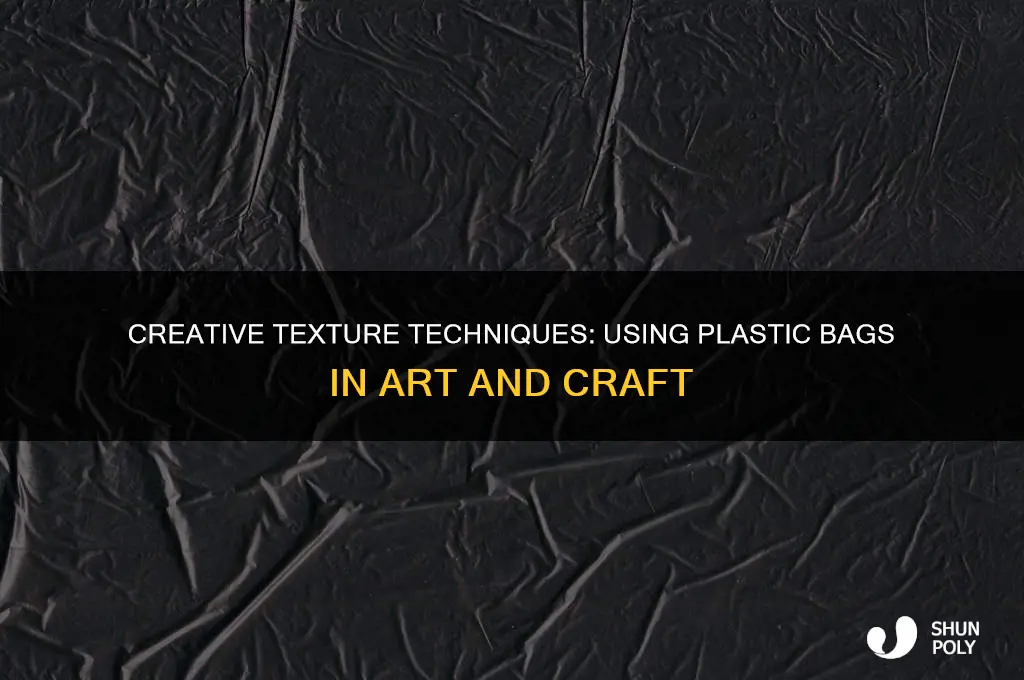 how to create texture using a plastic bag
