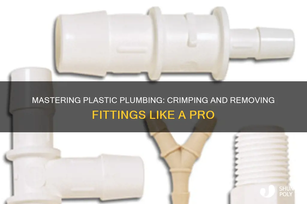 how to crimp or remove a fitting on plastic plumbing