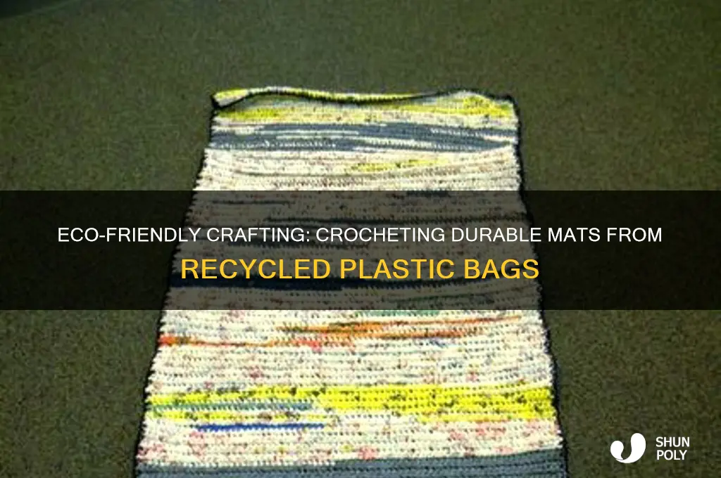 how to crochet a mat using plastic bags