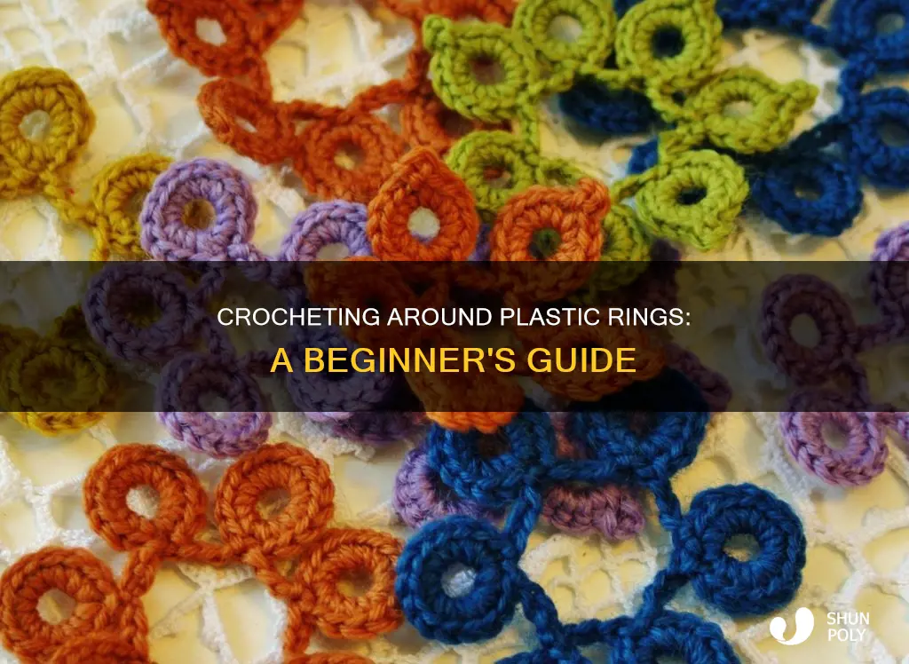 how to crochet around a plastic ring