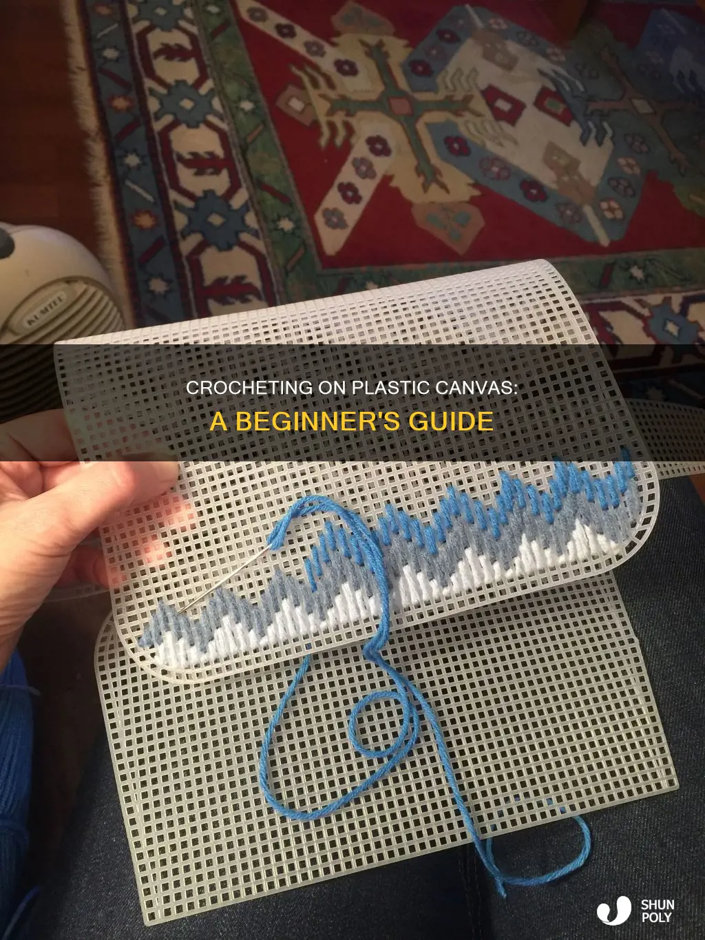 how to crochet on plastic canvas