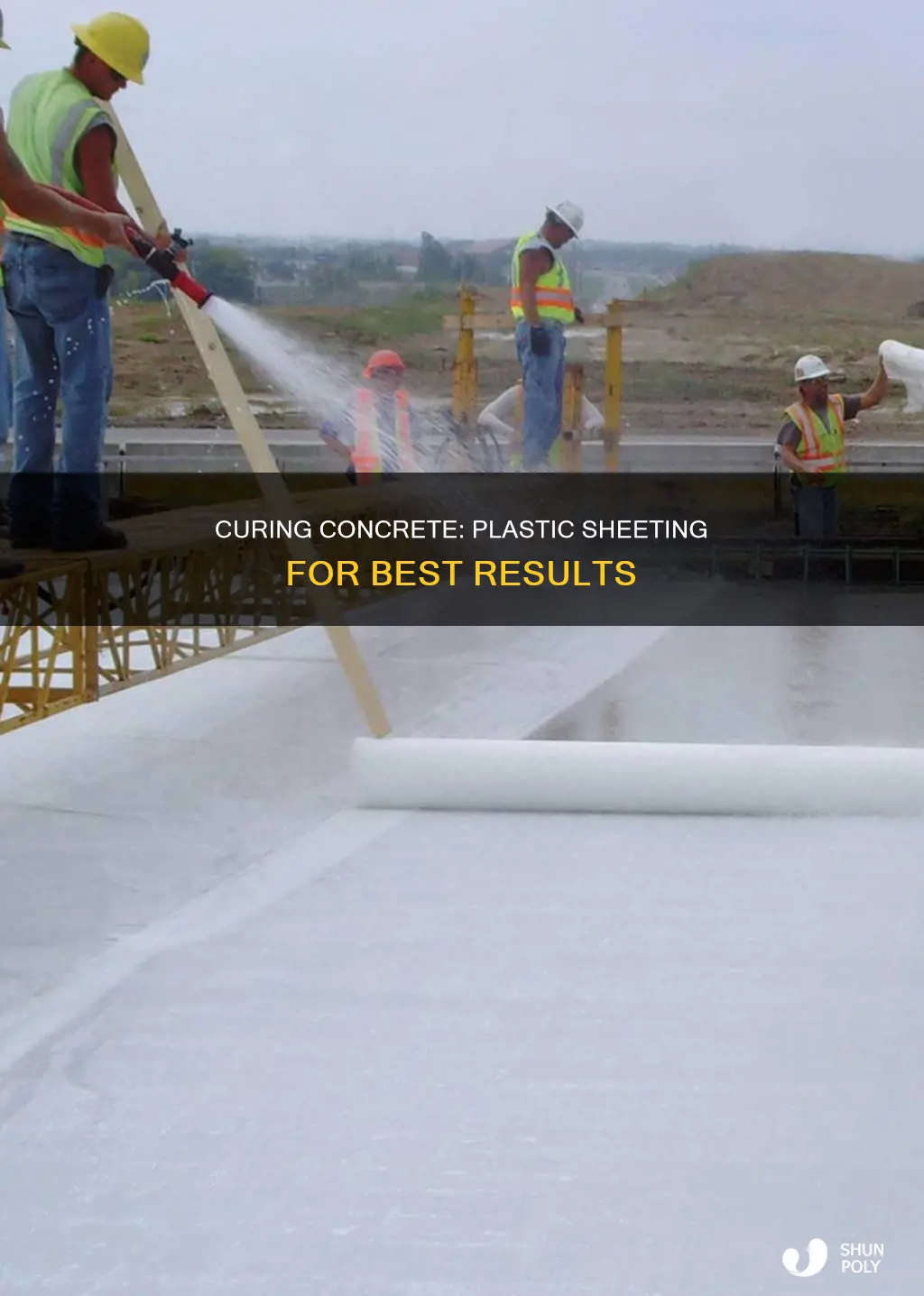how to cure concrete with plastic