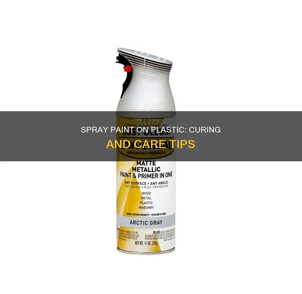 how to cure spray paint on plastic