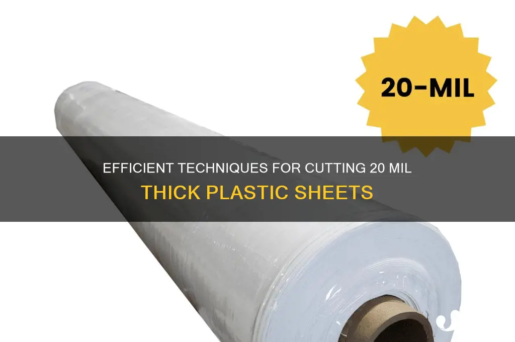 how to cut 20 mil thick plastic