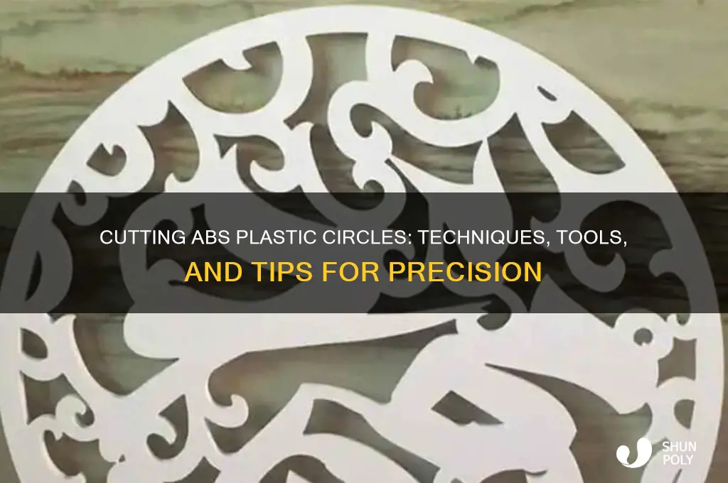 how to cut a circle in abs plastic