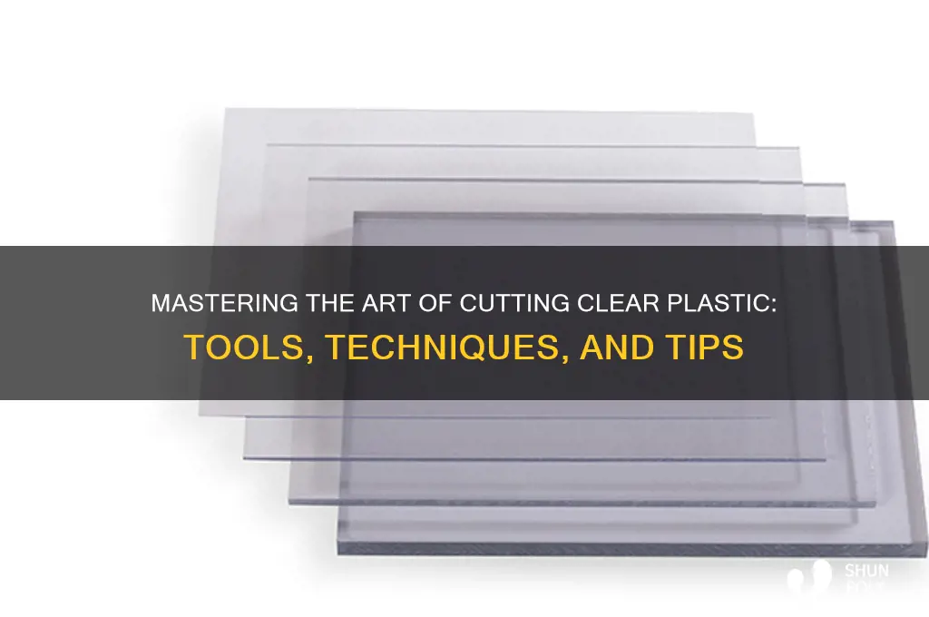 how to cut a clear plastic